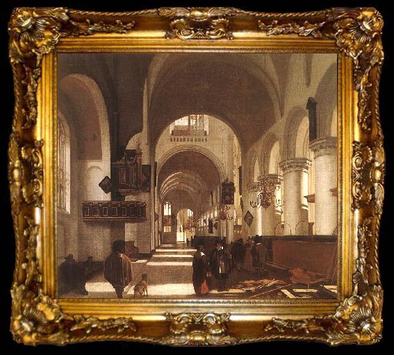 framed  Emmanuel de Witte Interior of a Church, ta009-2
